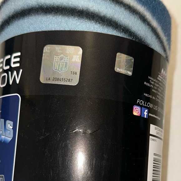 New NFL Dallas Cowboys fleece blanket 30” x 60” - Picture 8 of 8